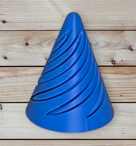 Pass Through Fidget Cone - 3-1/2" x 3" - Blue
