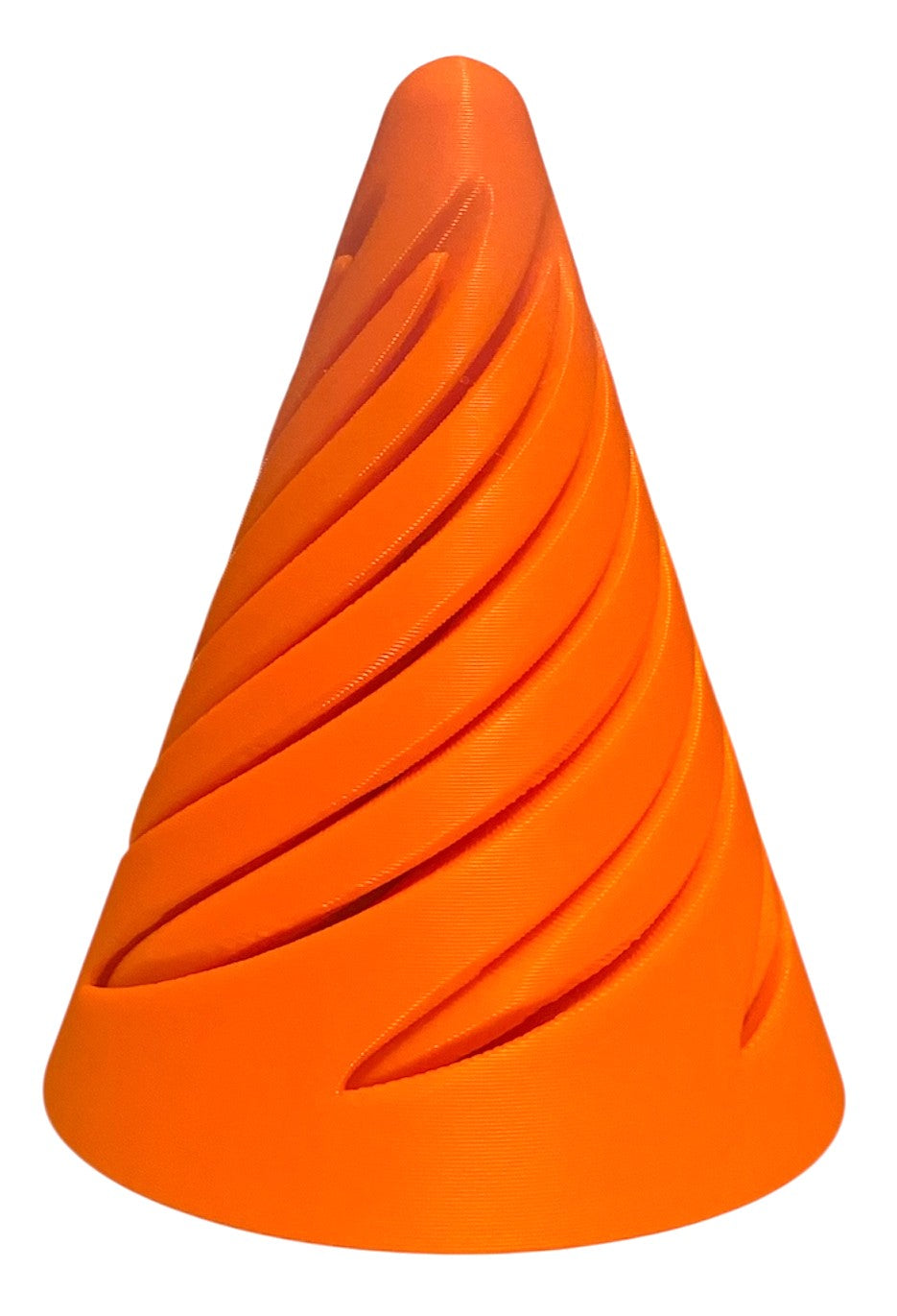 Pass Through Fidget Cone - 2-1/2" x 2" - Orange
