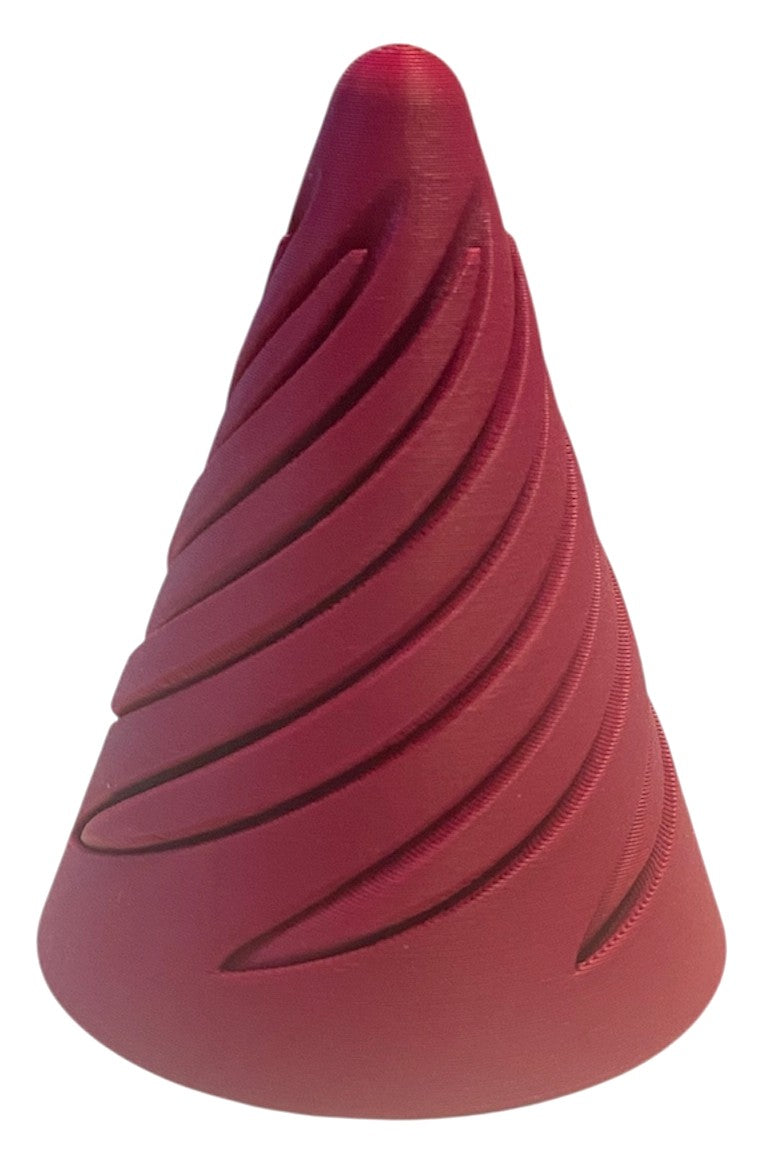 Pass Through Fidget Cone - 2-1/2" x 2" - Plum