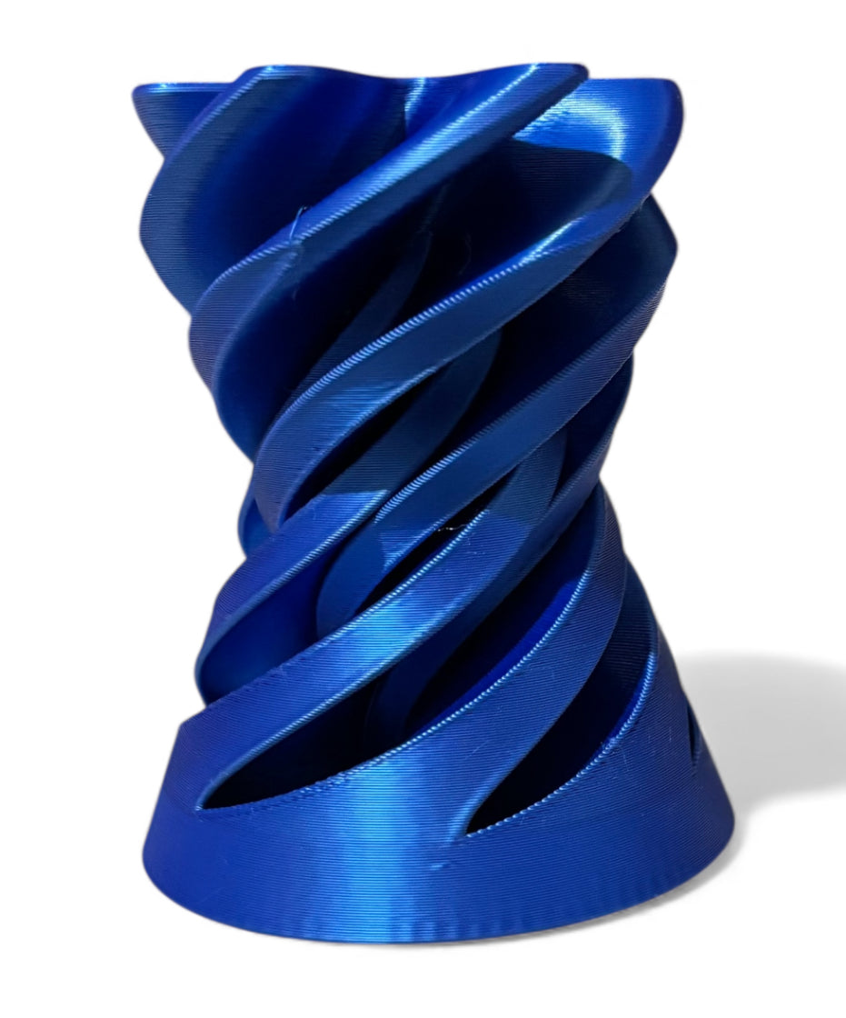 Pass Through Fidget Cone - 2-1/2" x 2" - Blue Silk