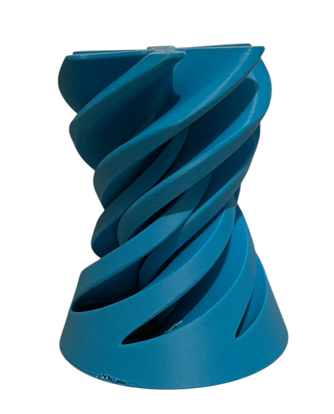 Pass Through Fidget Cone - 3-1/2" x 3" - Cyan