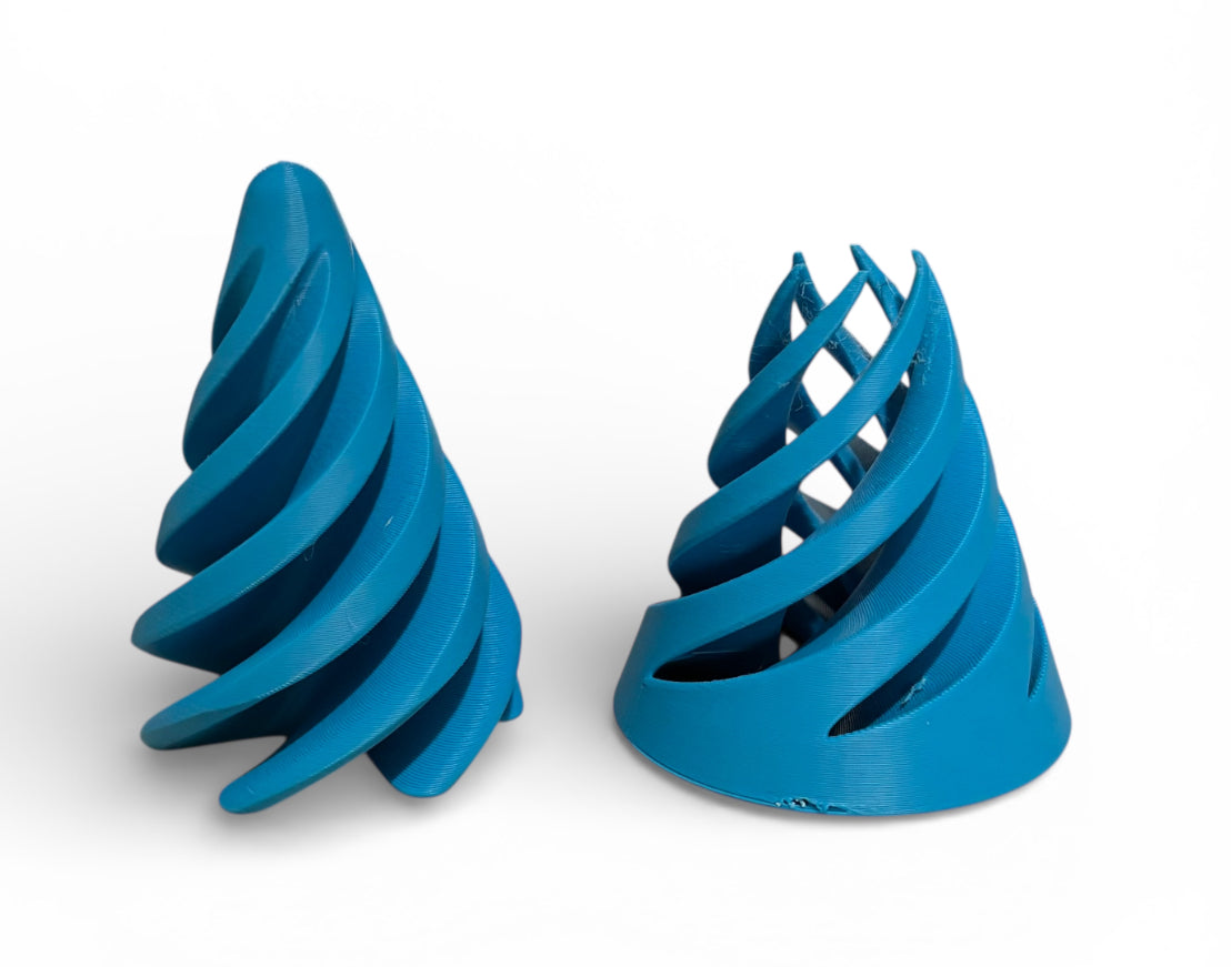 Pass Through Fidget Cone - 3-1/2" x 3" - Cyan