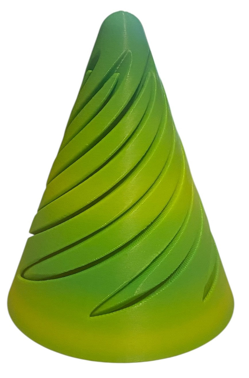 Pass Through Fidget Cone - 2-1/2" x 2" - Mint Lime