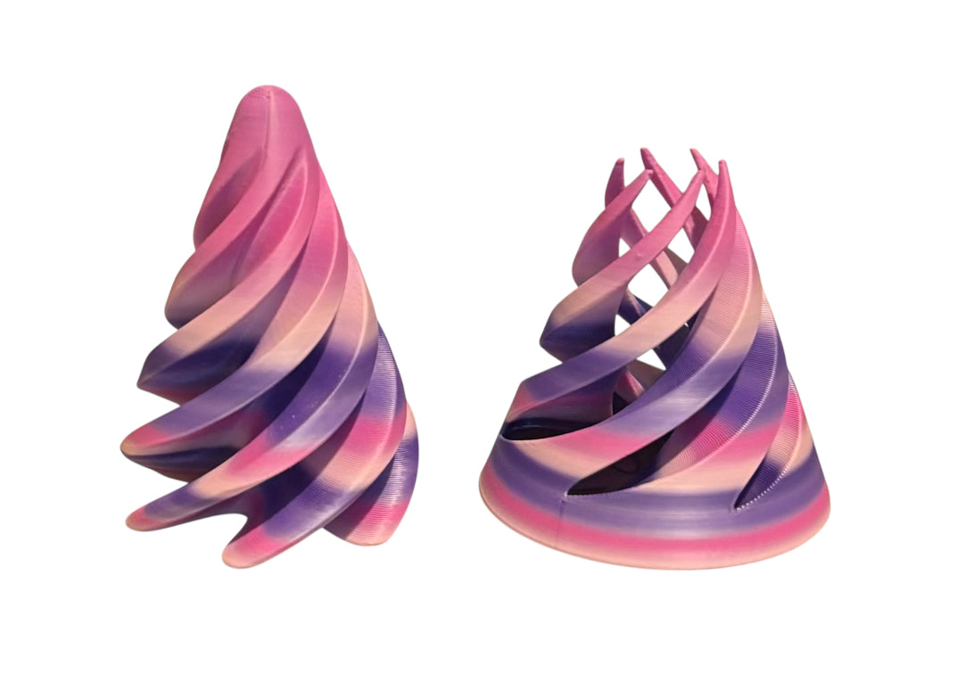 Pass Through Fidget Cone - 3-1/2" x 3" - Rainbow 03