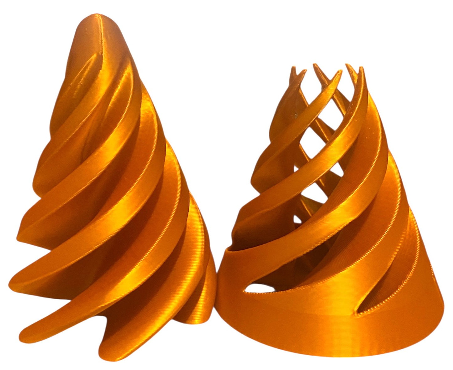 Pass Through Fidget Cone - 2-1/2" x 2" - Gold Silk