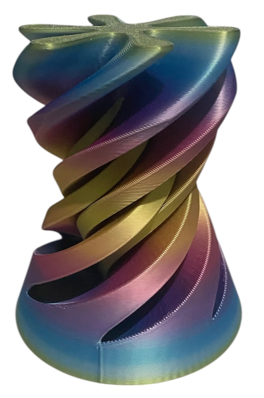 Pass Through Fidget Cone - 3-1/2" x 3" - Iridescent Pearl