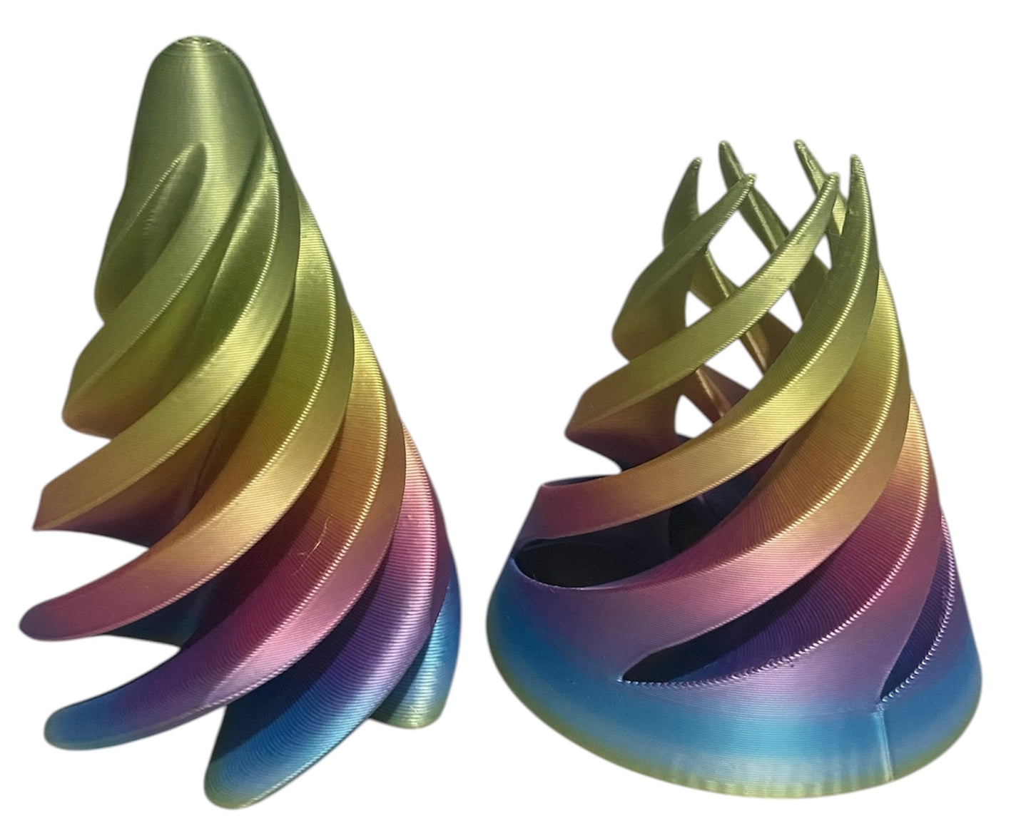 Pass Through Fidget Cone - 3-1/2" x 3" - Iridescent Pearl