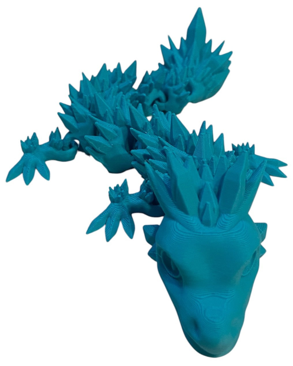 Articulated Baby Crystal Dragon - 8" - Turquoise