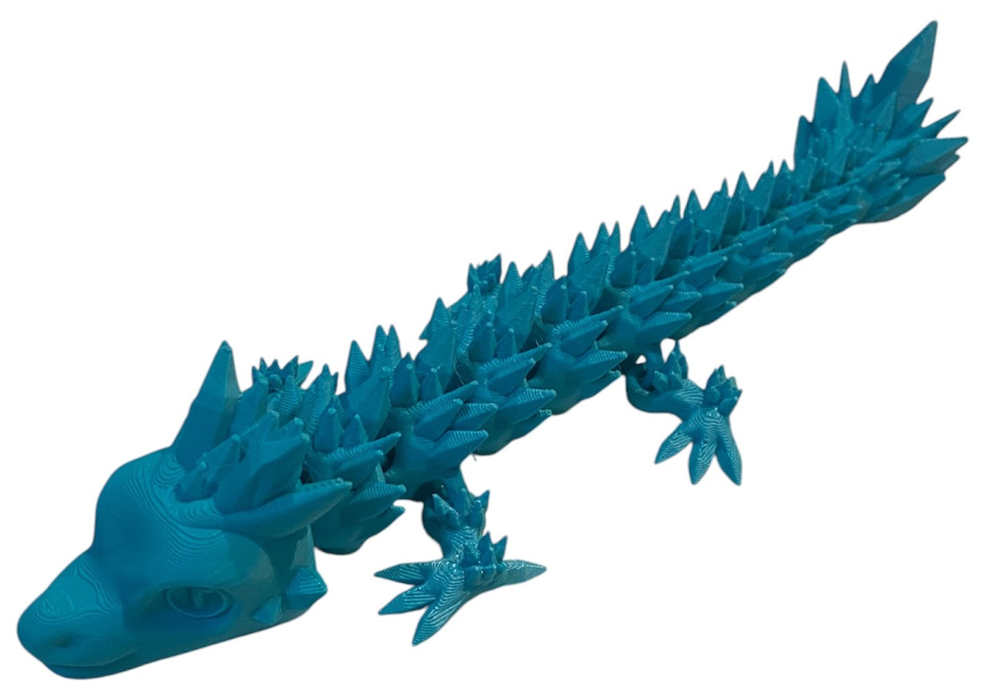 Articulated Baby Crystal Dragon - 8" - Turquoise