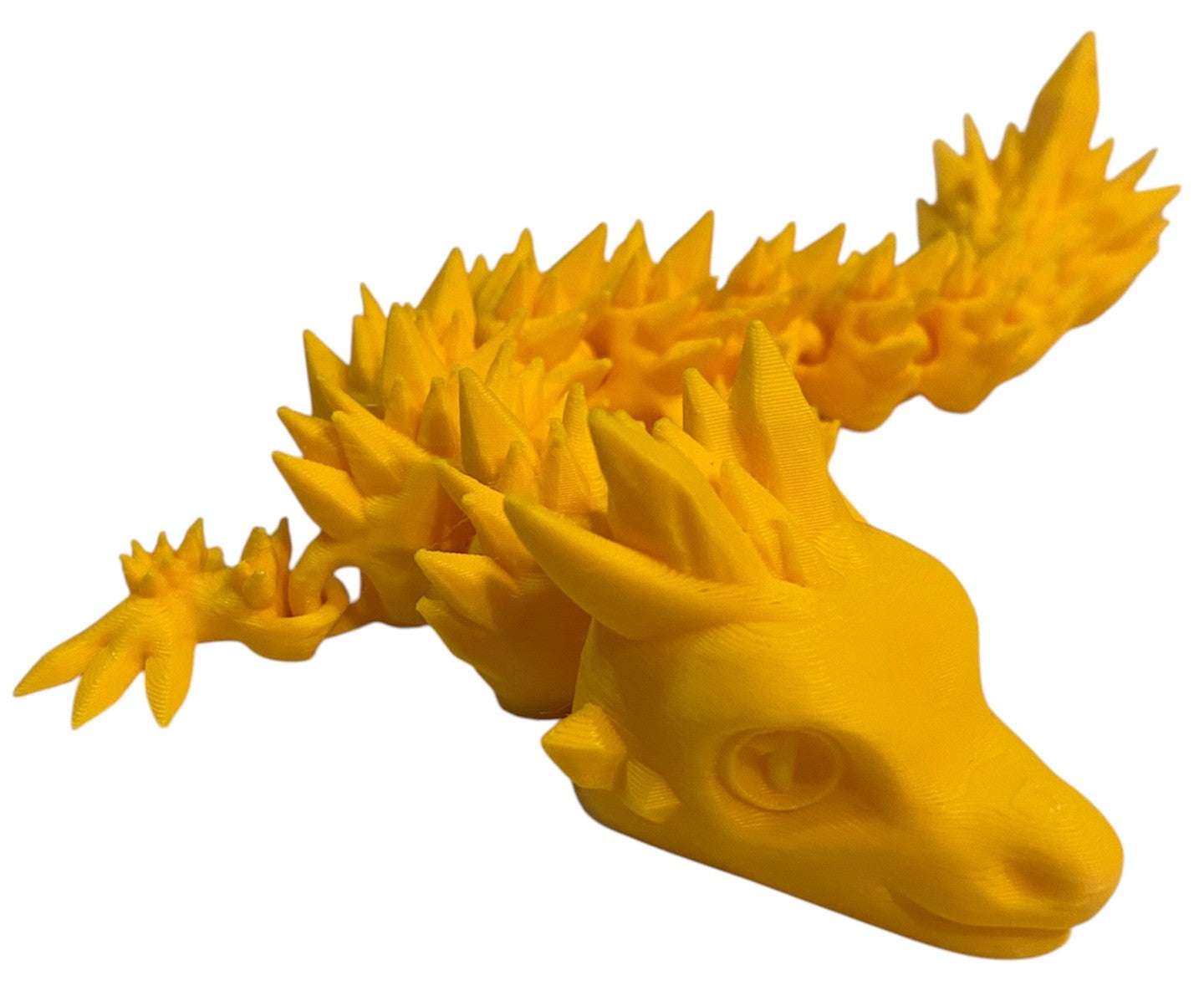 Articulated Baby Crystal Dragon - 8" - Sunflower