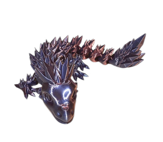 Articulated Baby Crystal Dragon - 11" - Neon City