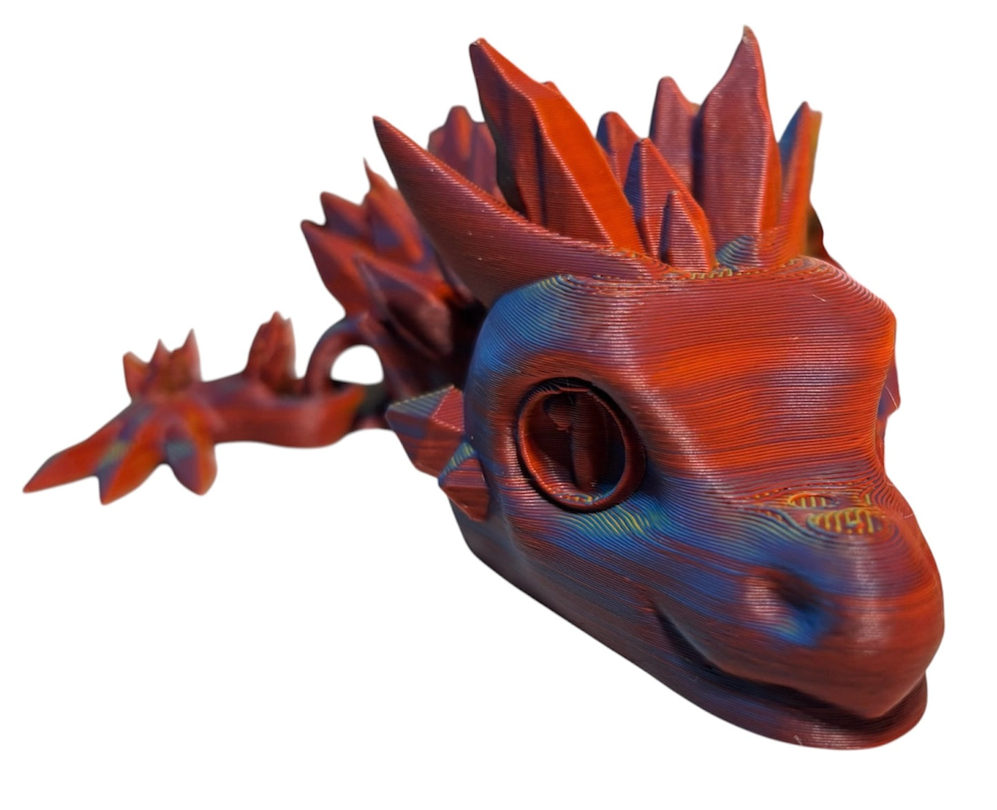 Articulated Baby Crystal Dragon - 11" - Neon