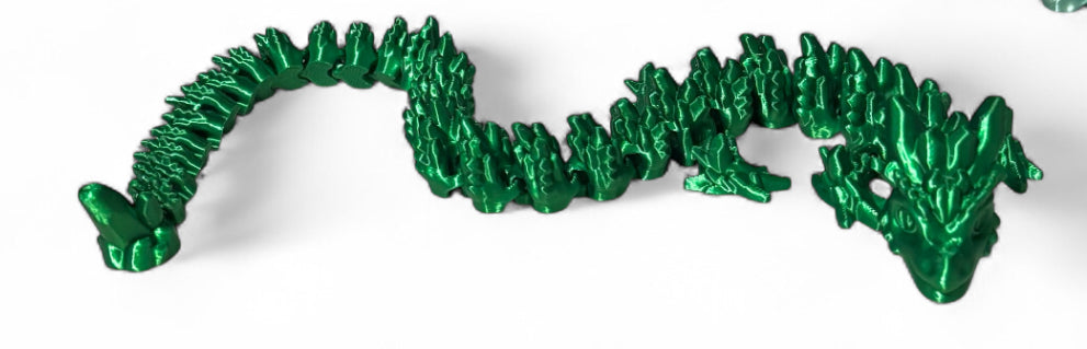 Articulated Baby Stone Dragon - 15" - Candy Green