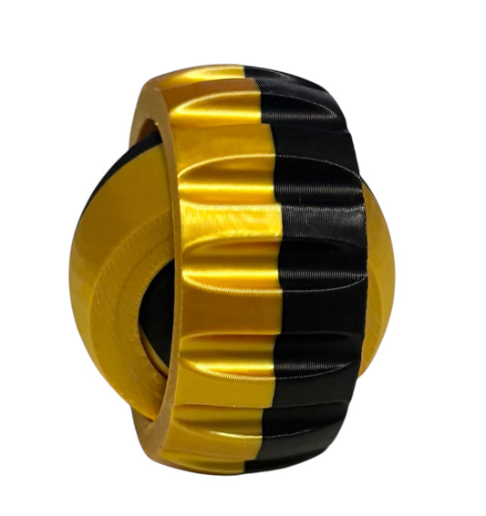 Gyro Spinner - 2" - Black / Gold