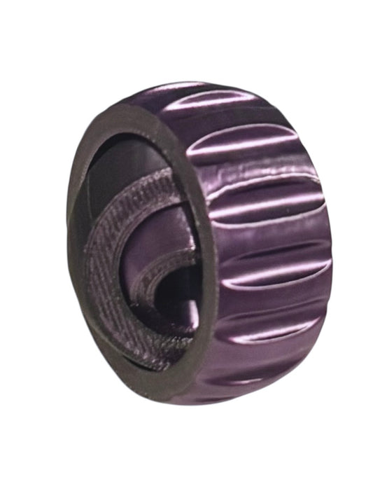 Gyro Spinner - 2" - Purple / Black