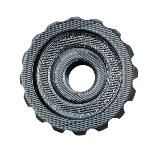 Gyro Spinner - 2" - Black / White