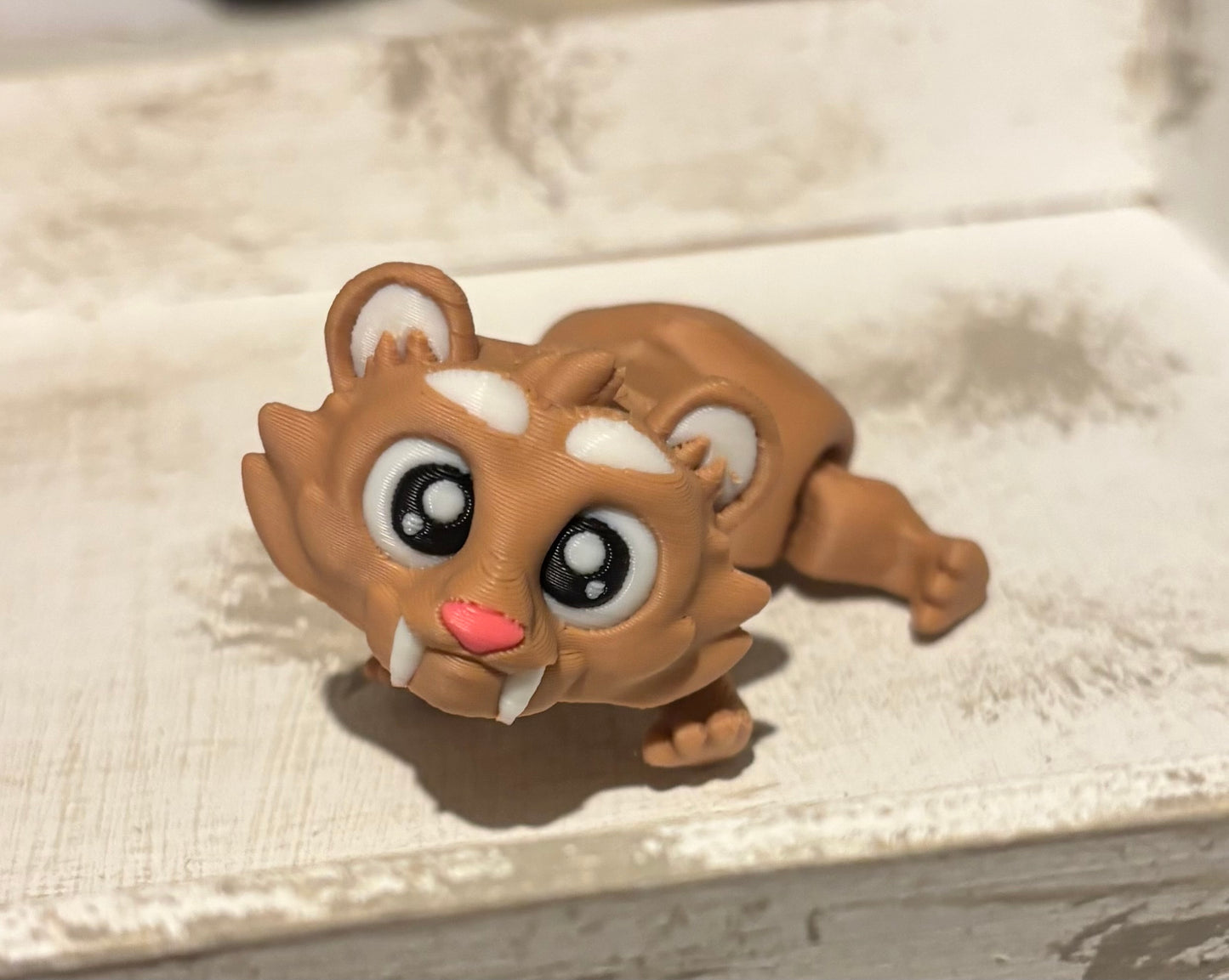 3D printed 3" Saber Tooth Tiger