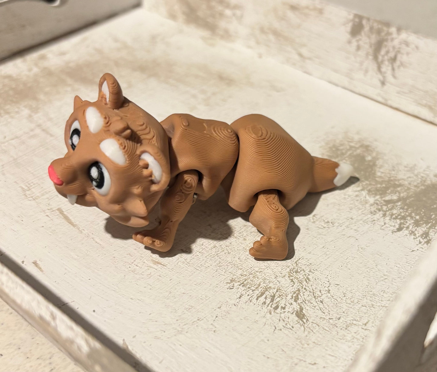 3D printed 3" Saber Tooth Tiger