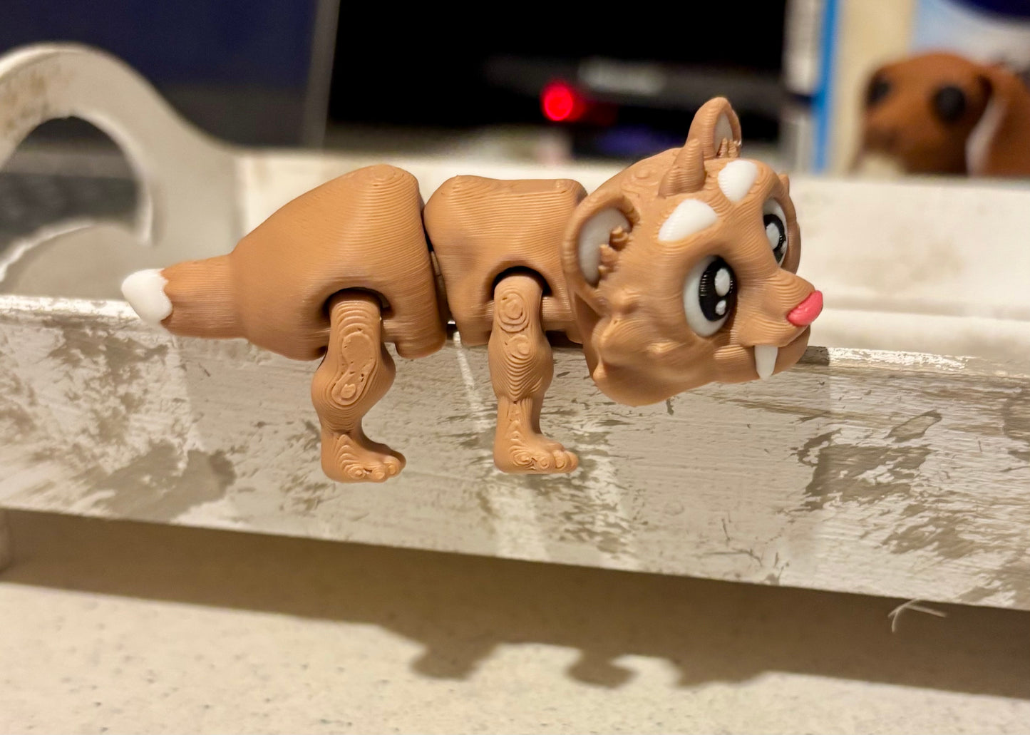 3D printed 3" Saber Tooth Tiger