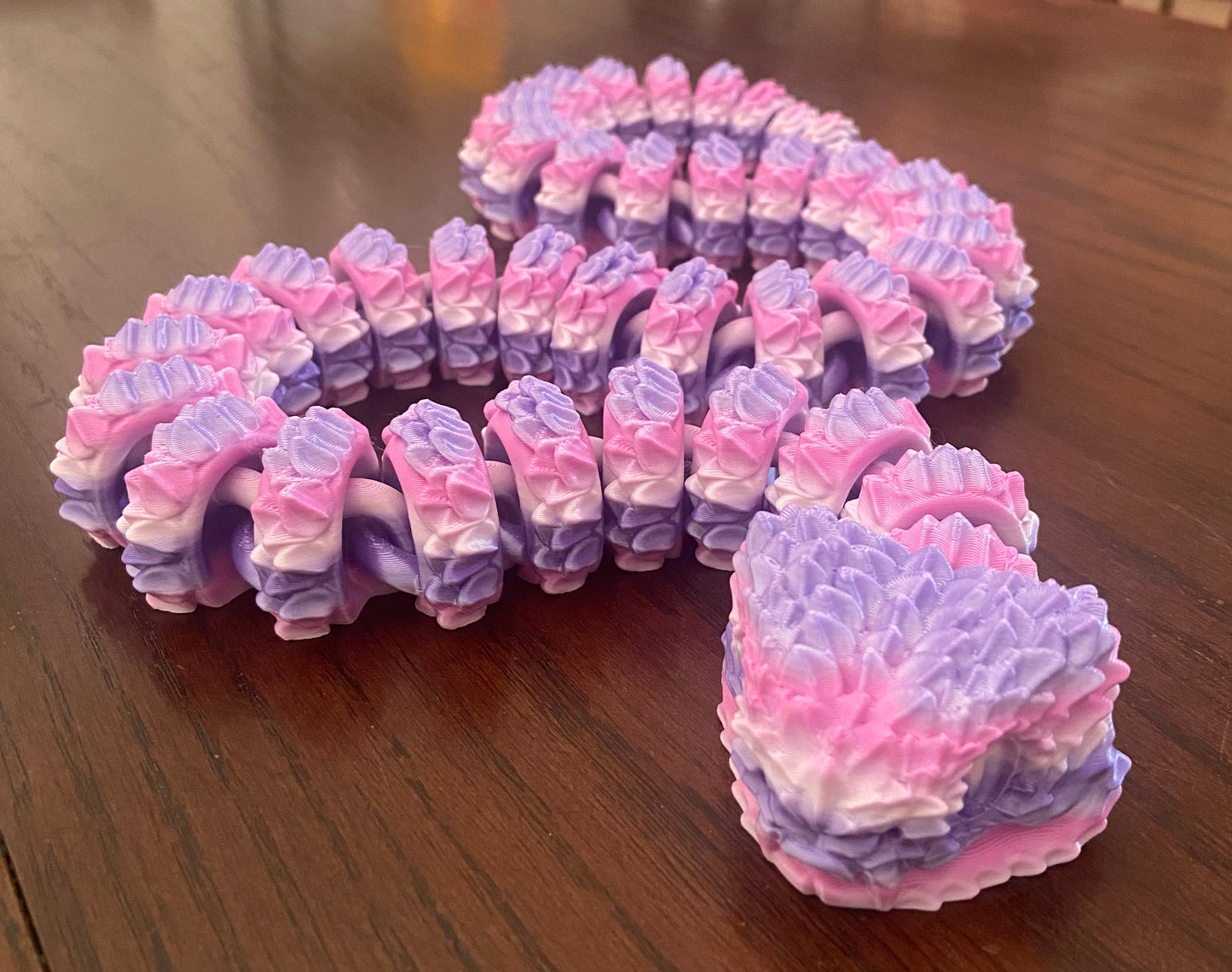 3D printed Large Bush Viper - 28" - Rainbow 3