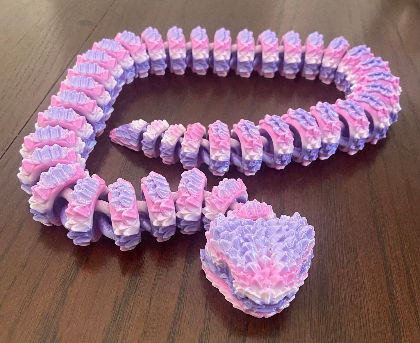 3D printed Large Bush Viper - 28" - Rainbow 3