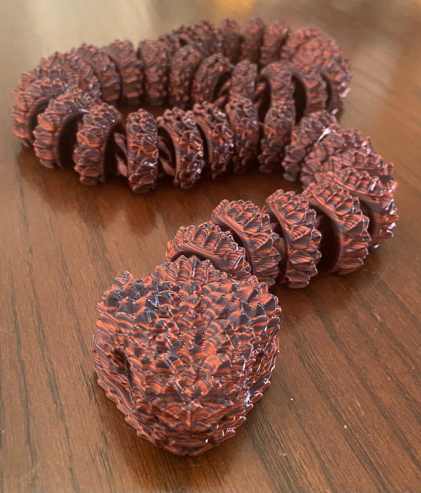 3D printed Large Bush Viper - 28" - Black / Red