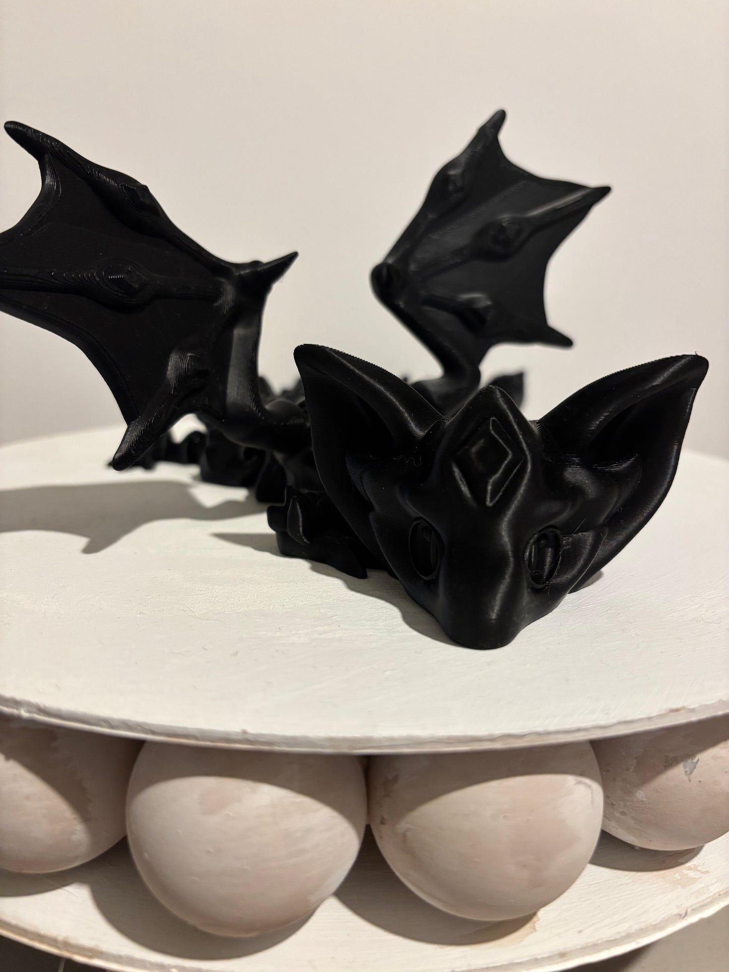 3D printed 18" Nightstone Dragon - Black