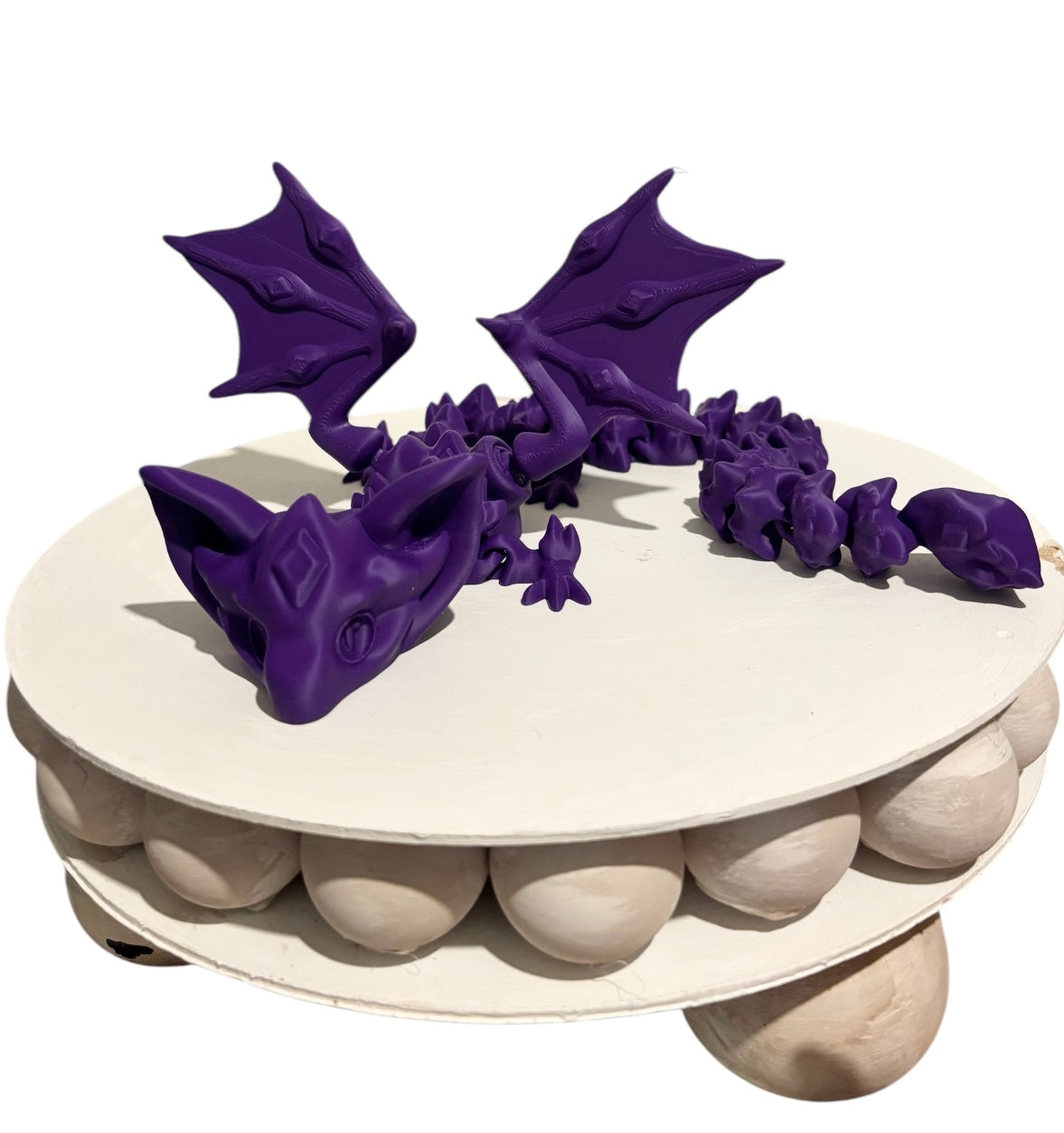 3D printed 18" Nightstone Dragon - Purple