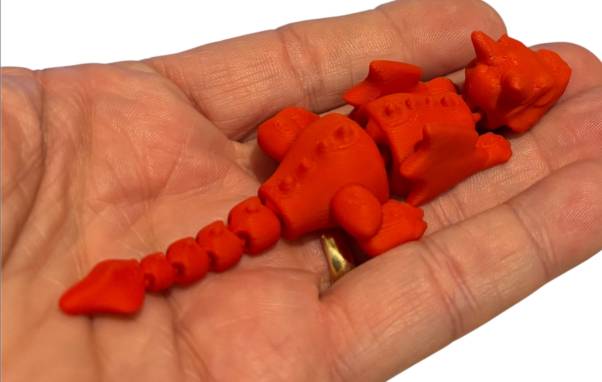 3D printed 4" Lazy Dragon Lipstick Red