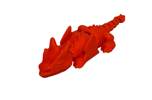 3D printed 4" Lazy Dragon Lipstick Red