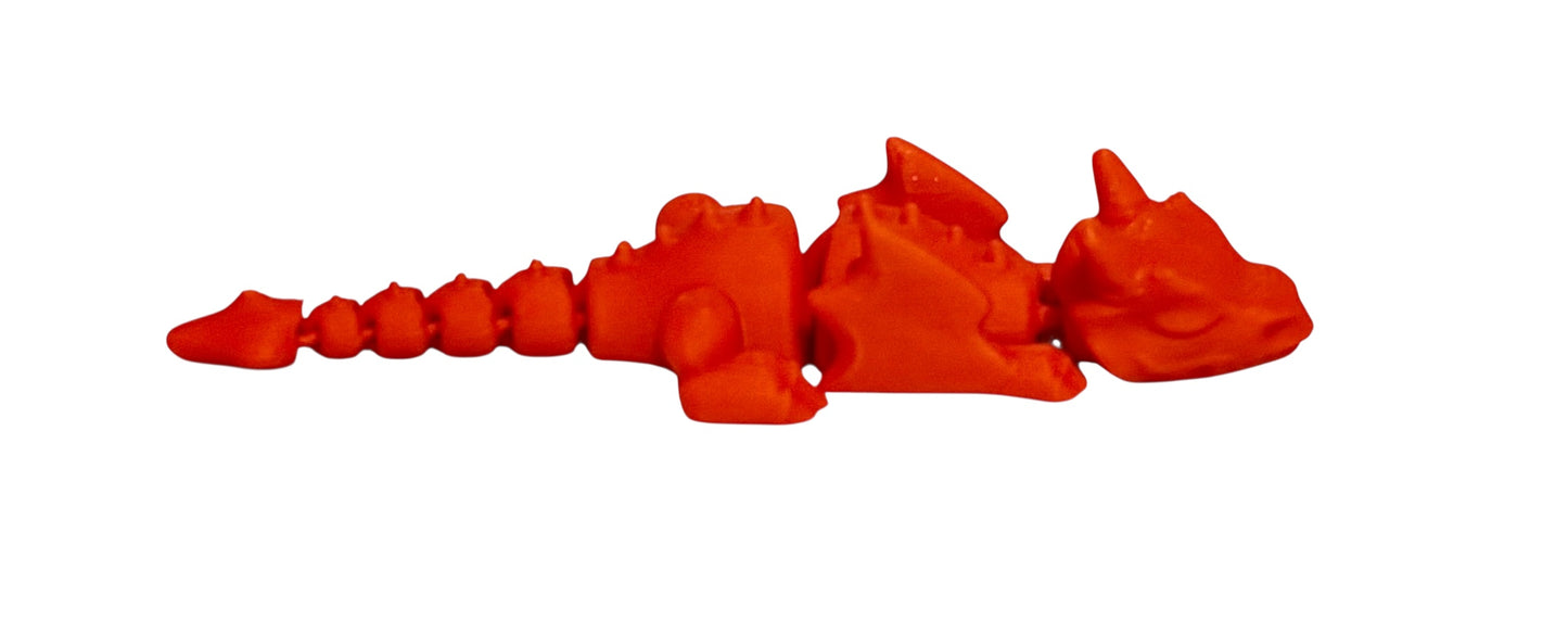 3D printed 4" Lazy Dragon Lipstick Red