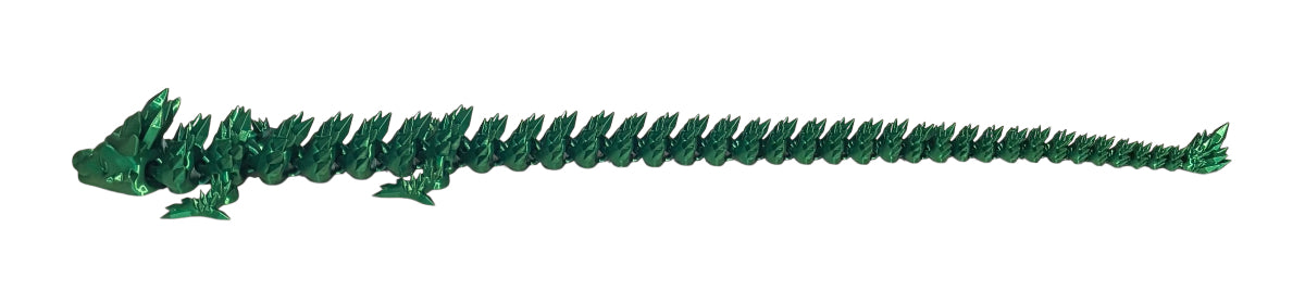 3D printed 24" Crystal Dragon - Candy Green