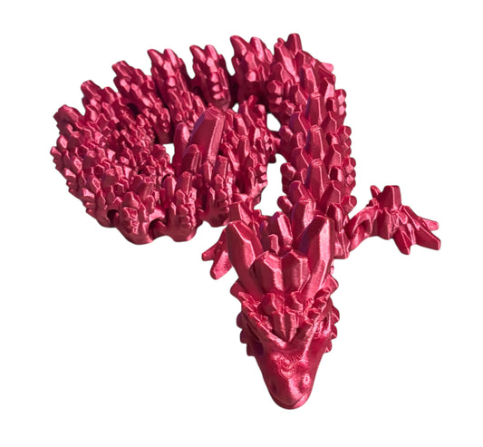 3D printed 24" Stone Dragon - Rose