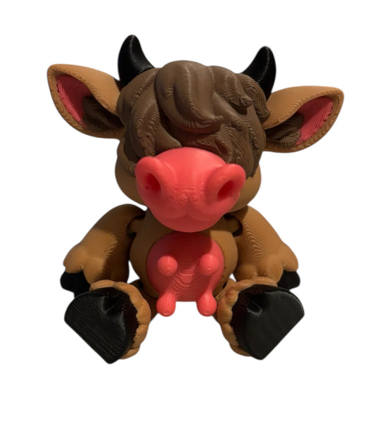 3D printed 3-1/2" Highland Cow