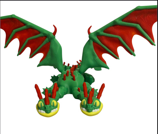3D printed 13-1/2" Barf and Belch Dragon