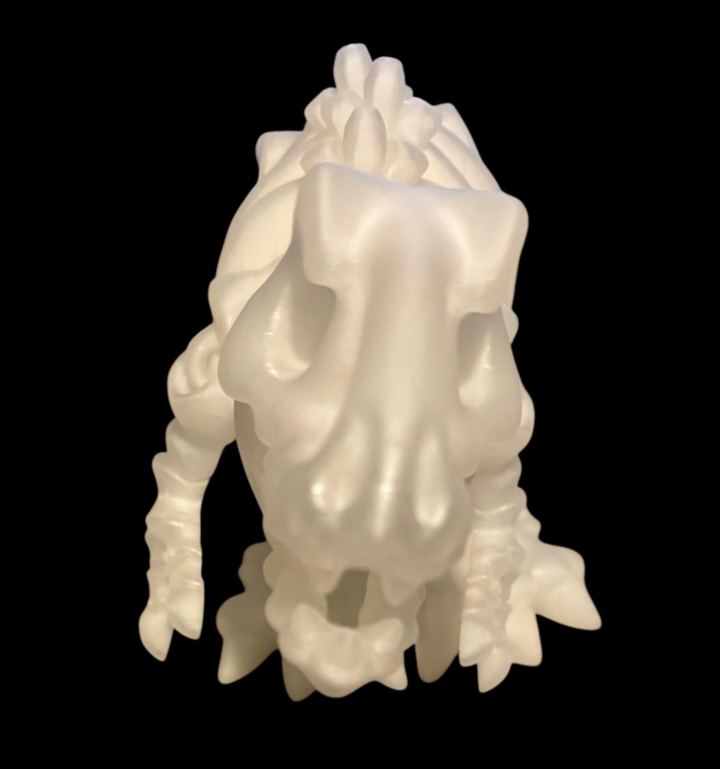 3D printed 7" Flexi T-Rex Skeleton - Natural/Clear