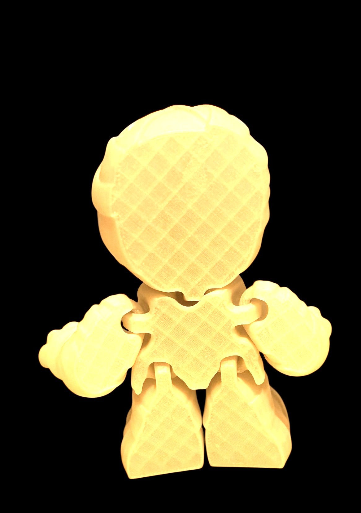 3D printed 4-1/2" Mummy - Glow in the Dark