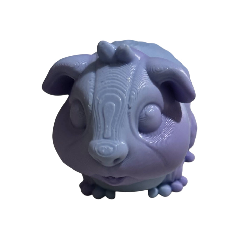 3D printed 3" Guinea Pig - Blueberry Bubblegum