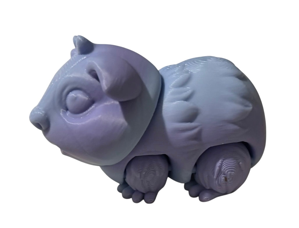 3D printed 3" Guinea Pig - Blueberry Bubblegum