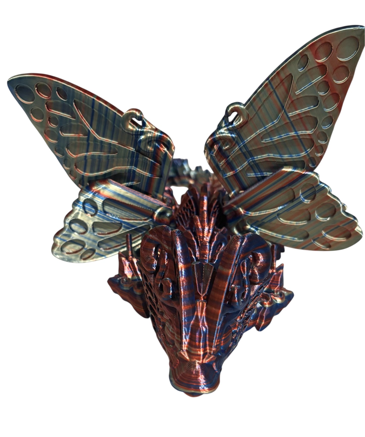 3D printed 13" Baby Butterfly Dragon - Twilight