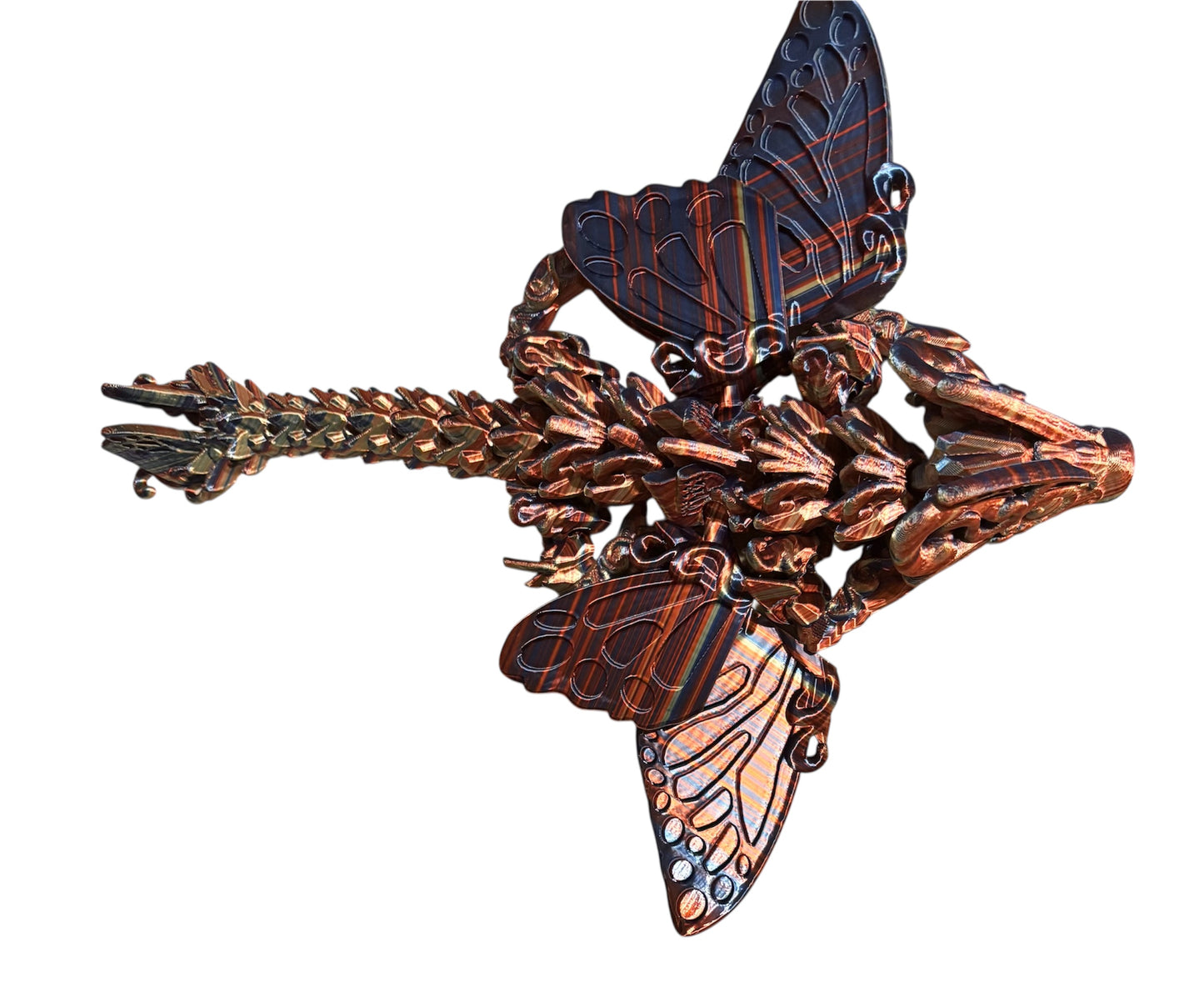 3D printed 13" Baby Butterfly Dragon - Twilight
