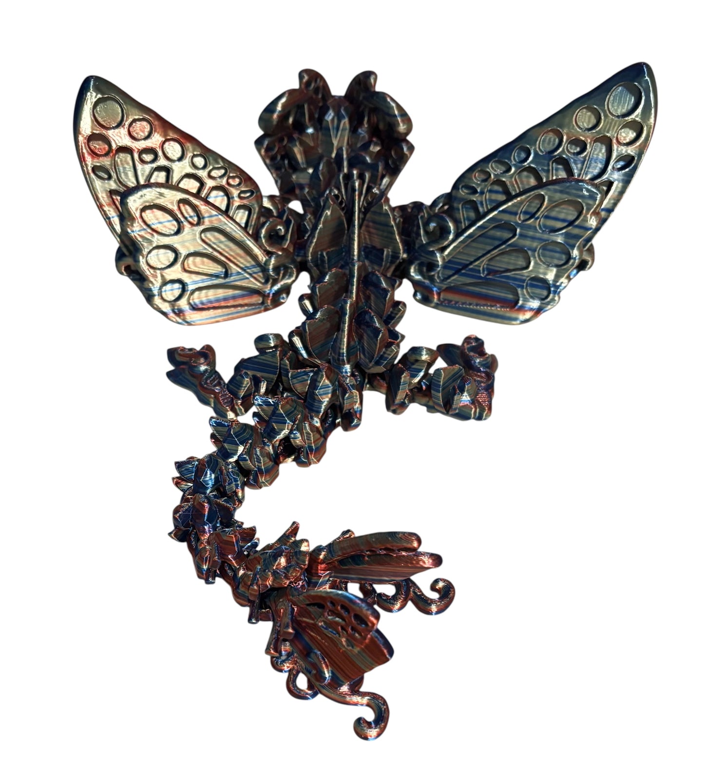 3D printed 13" Baby Butterfly Dragon - Twilight