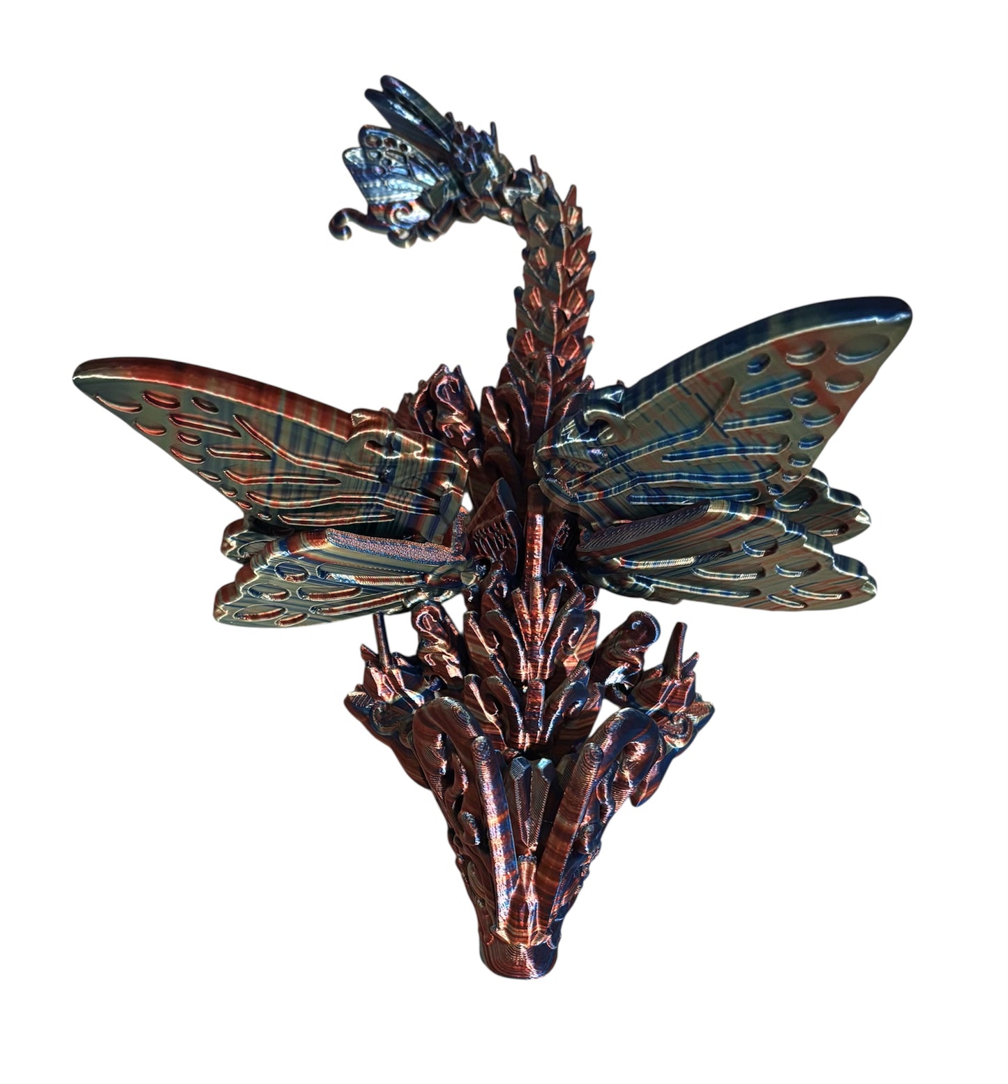 3D printed 13" Baby Butterfly Dragon - Twilight
