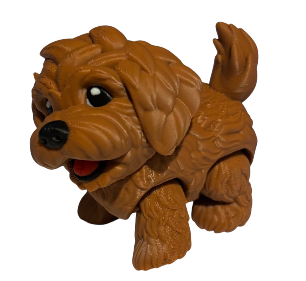 3D printed 3" Golden Doodle