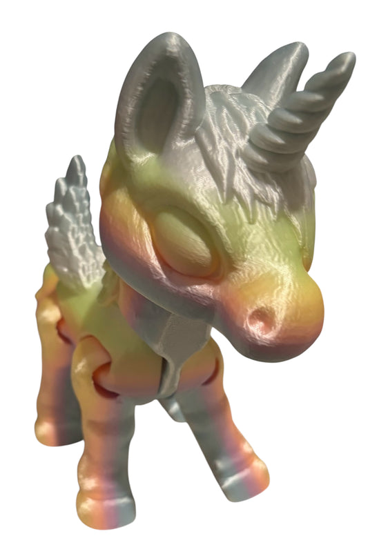 3D printed 8" Alicorn - Candy