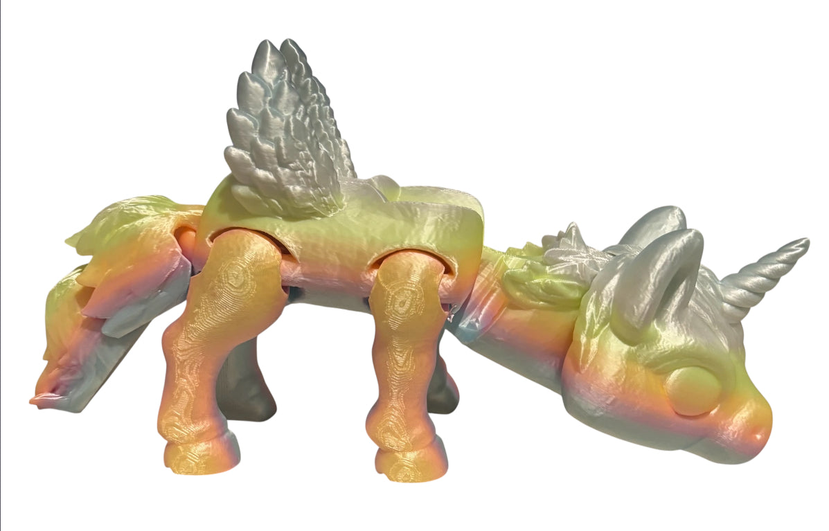 3D printed 8" Alicorn - Candy