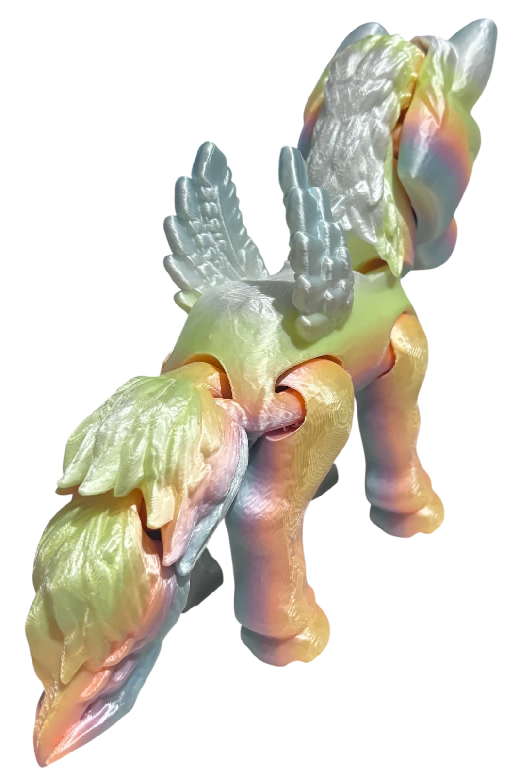 3D printed 8" Alicorn - Candy