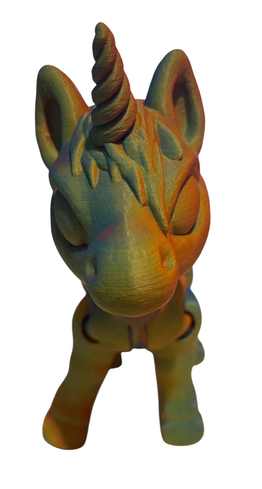 3D printed 8" Alicorn - Neon