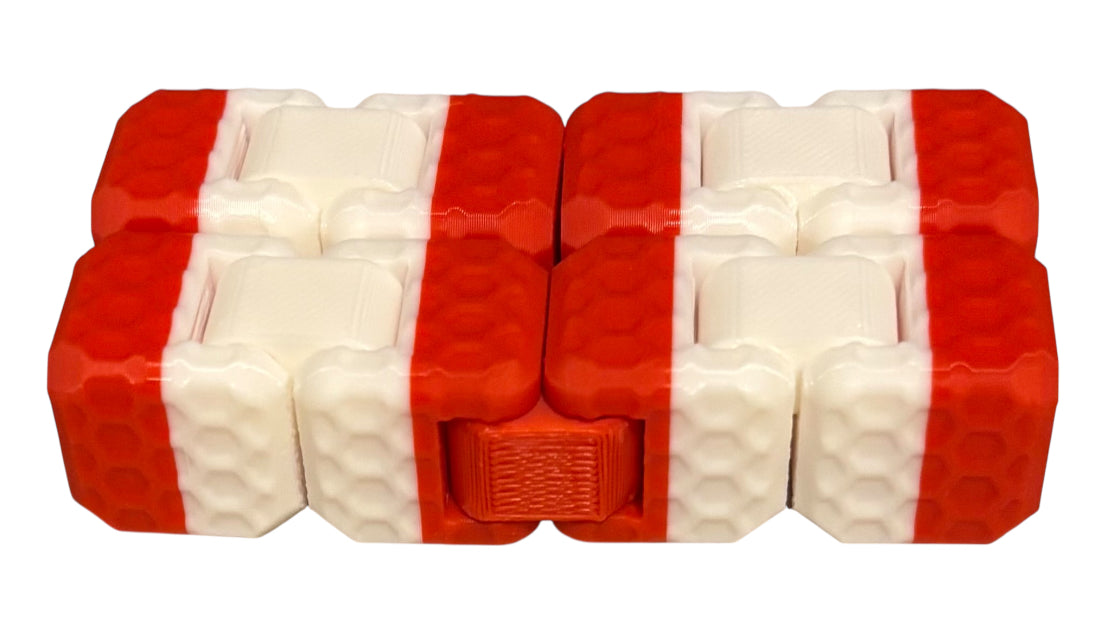 Fidget Cube - White / Red