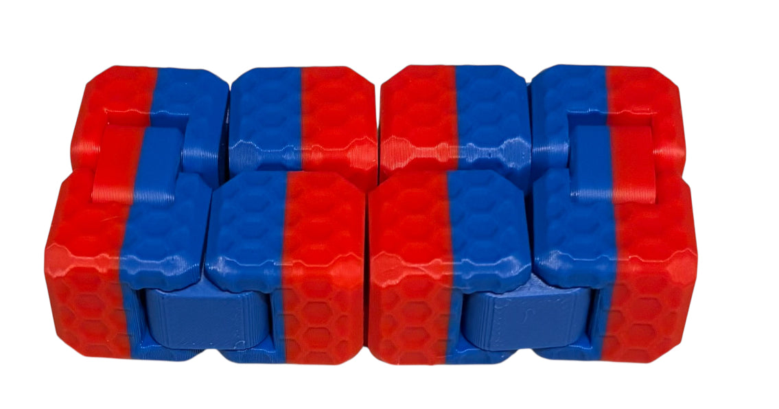 Fidget Cube - Red / Blue